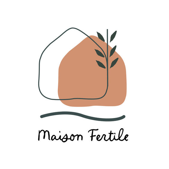 Logo de Maison Fertile, gîte grande capacité et écolieu pour retraites yoga, danse et bien-être dans le Perche