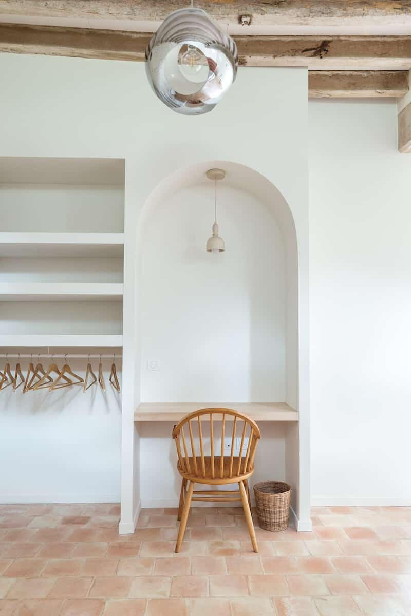 Chambre PMR (accessible aux personnes à mobilité réduite) en rez-de-chaussée chez Maison Fertile